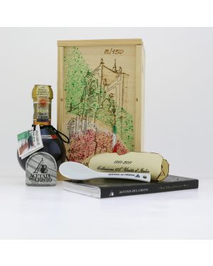 Aceto Balsamico Tradizionale Extravecchio il Favoloso! 150° UNITÀ D’ITALIA – Confezione in LEGNO DIPINTA a mano