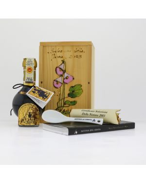 Aceto Balsamico Tradizionale Extravecchio il Favoloso! Collezione DELLA NONNA 2003 – Confezione in LEGNO DIPINTA a mano