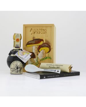 Aceto Balsamico Tradizionale Extravecchio il Favoloso! Collezione PARADISO 2007 – Confezione in LEGNO DIPINTA a mano